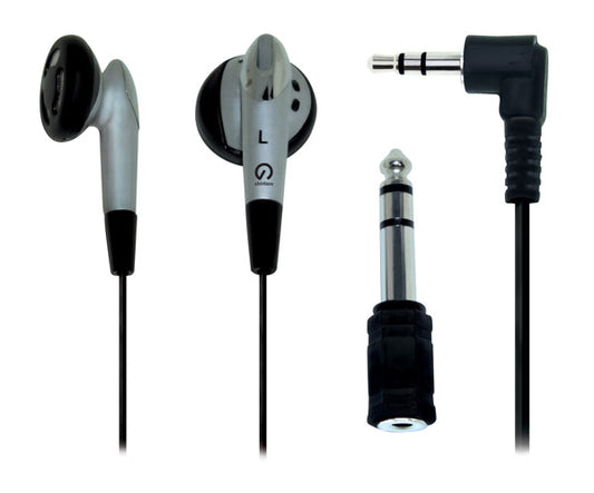 Shintaro Stereo Earphone Kit (with 3.5mm to 6.5mm adapter) with Audio Jack