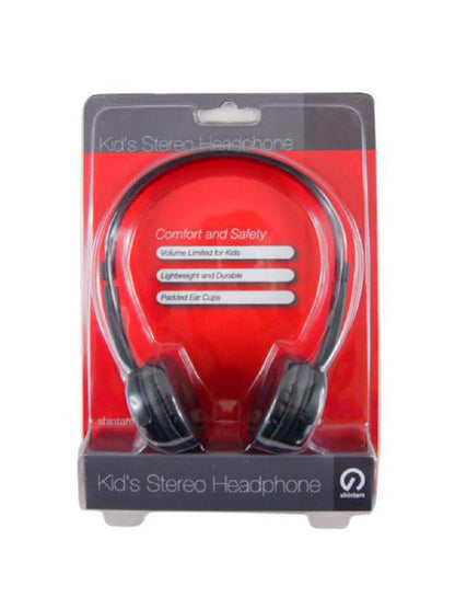 Shintaro Kids Stereo Headphone Black (volume limited) with Audio Jack