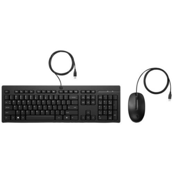 For Desktop HP 225 Wired Mouse and Keyboard Combo -286J4AA- Black