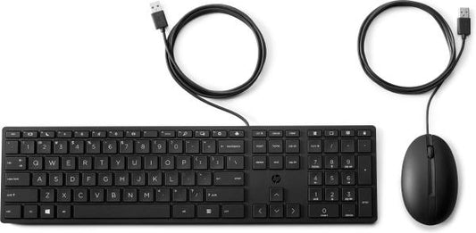 For Computing HP Wired Desktop 320MK Mouse and Keyboard -9SR36AA- Black
