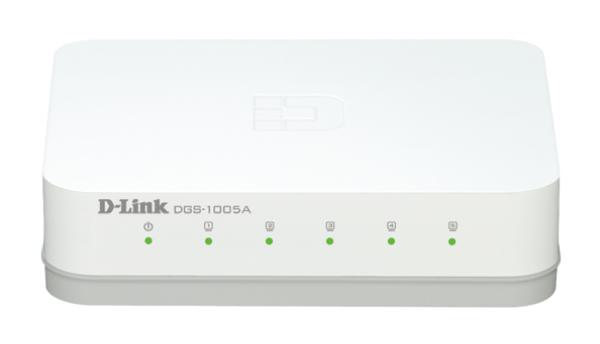 Router D-Link 5-Port Gigabit Unmanaged Desktop Switch with 5 Gigabit RJ45 Ports - White