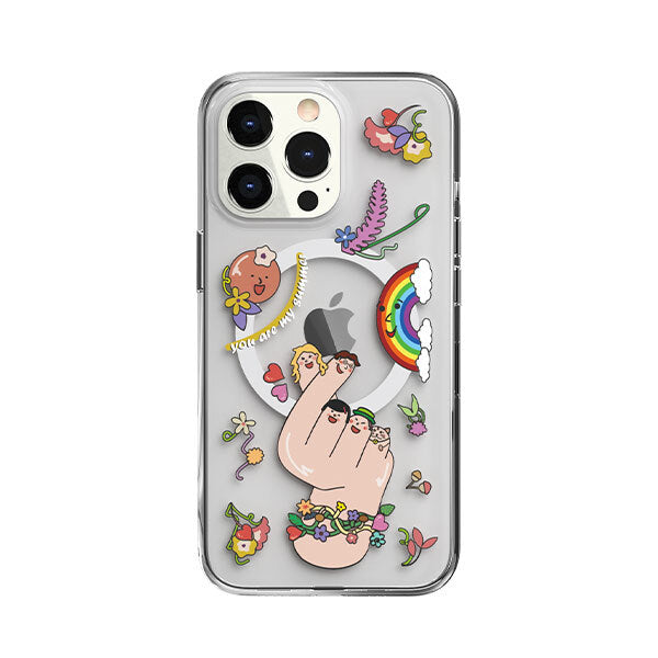 Mageasy MaGlamour Magnetic Case for iPhone 13 Pro - Peace