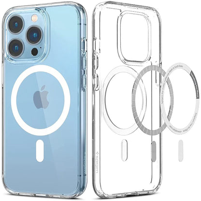 Magsafe compactible clear case for iPhone 15 pro shockproof durable