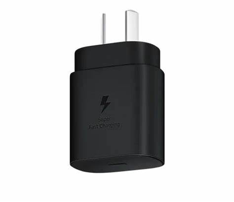 Genuine Samsung 25W USB Type C Super Fast Charger Wall Power Adapter - Black