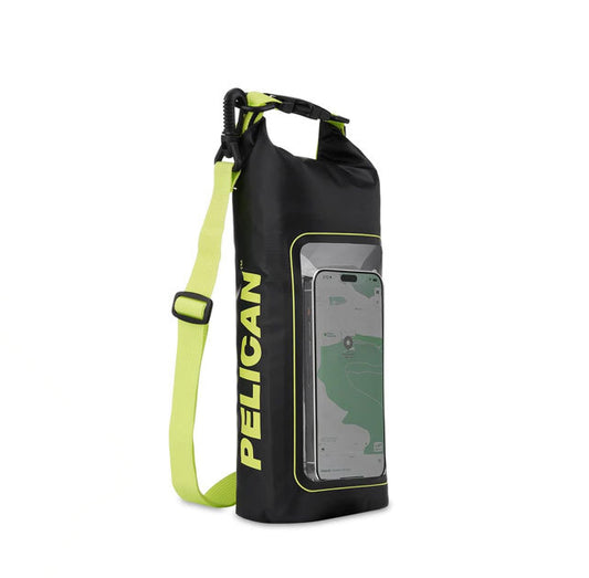 Genuine Pelican Marine Waterproof 2L Dry Bag w/ Phone Window - Neon AU Stock