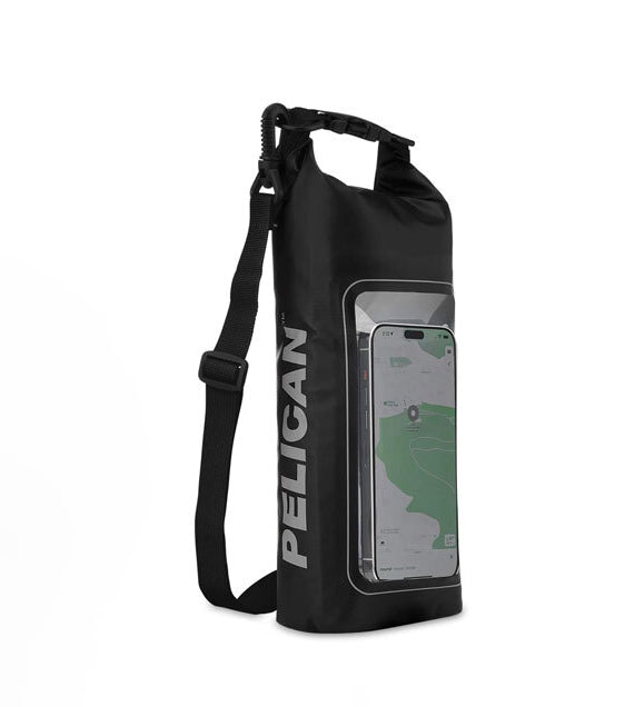 Genuine Pelican Marine Waterproof 2L Dry Bag w/ Phone Window - Black AU Stock