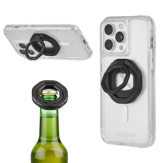 Pelican 3-in-1 Magnetic Phone Grip with Phone Stand and Bottle Opener