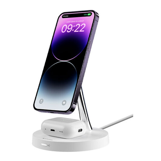 For iPhone&Earbuds SwitchEasy | MagPower 2-in-1 Magnetic Wireless Charging Stand