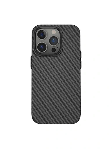 WIWU iPhone 14 Plus Kabon Magnetic Case - Black