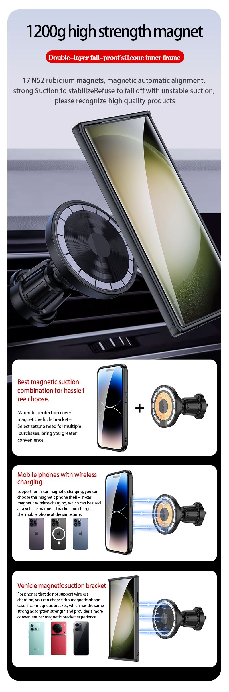 Aero Glide Magnetic Protective Bumper Case for Samsung Galaxy S24 Plus