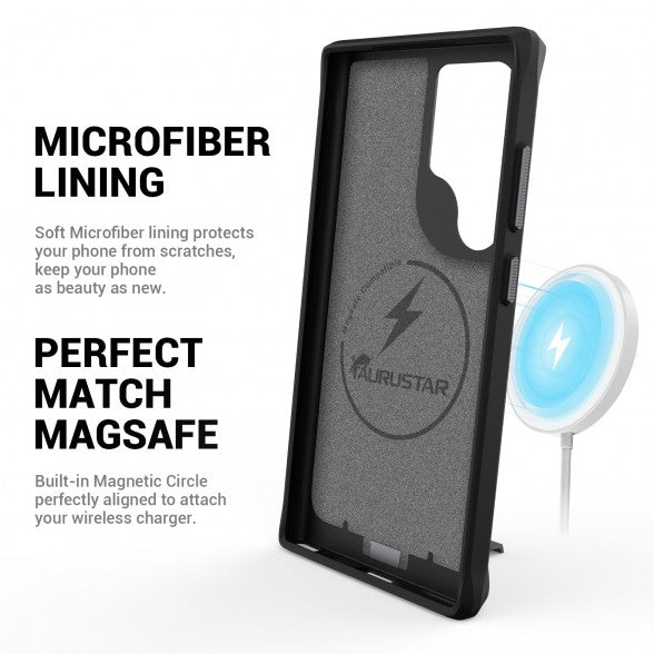 Shockproof Magnetic Protective Case with stand for Samsung Galaxy S24 Plus Ultra