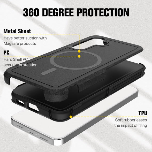 ShockProof  Defender Magnetic Protective Case for Samsung Galaxy S24 Plus Ultra