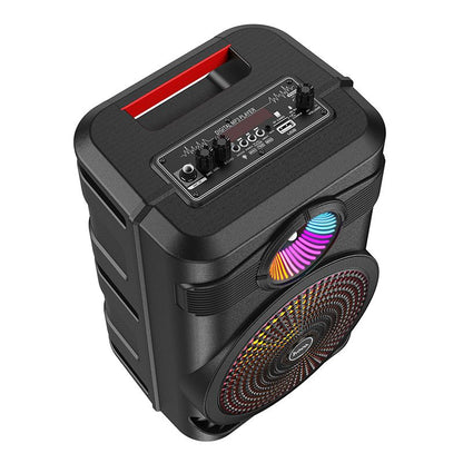 Hoco BS46 Karaoke Bluetooth Speaker With Microphone Deep Bass Rugged  - Black