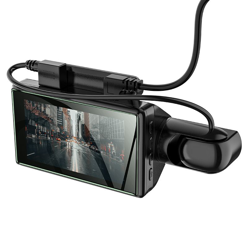 Hoco DI07 Wifi HD Dash Adjustable Camera Driving Recorder Front & Back - Black