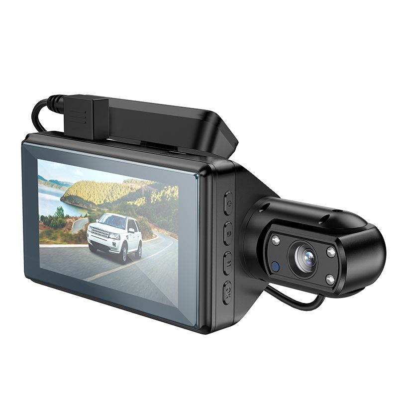 Hoco DI07 Max Wifi HD Dash Camera Driving Recorder Front & Back - Black