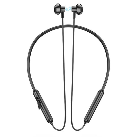 Universal InEar Wireless 20 Hours Perception Neckband Bluetooth Earphones- Black