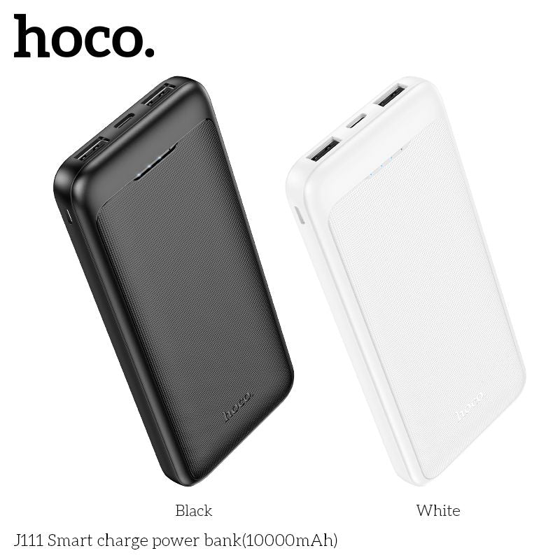 Hoco J111 10000mAh Power Bank Smart Portable For Android & iPhones Charge 2 at 1 Time