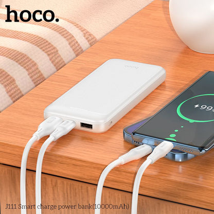 Hoco J111 10000mAh Power Bank Smart Portable For Android & iPhones Charge 2 at 1 Time
