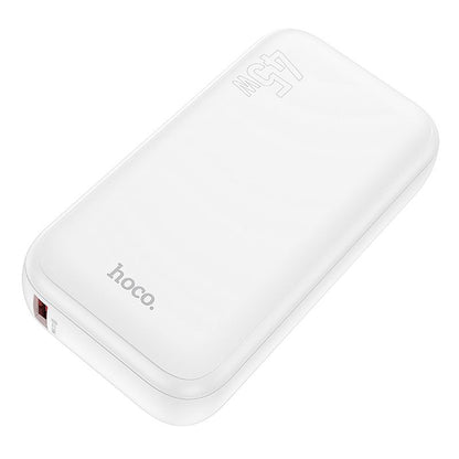Hoco J98 Portable 15000mAh Smart Power Bank USB C Fast Charge 45W PDQC3.0 White