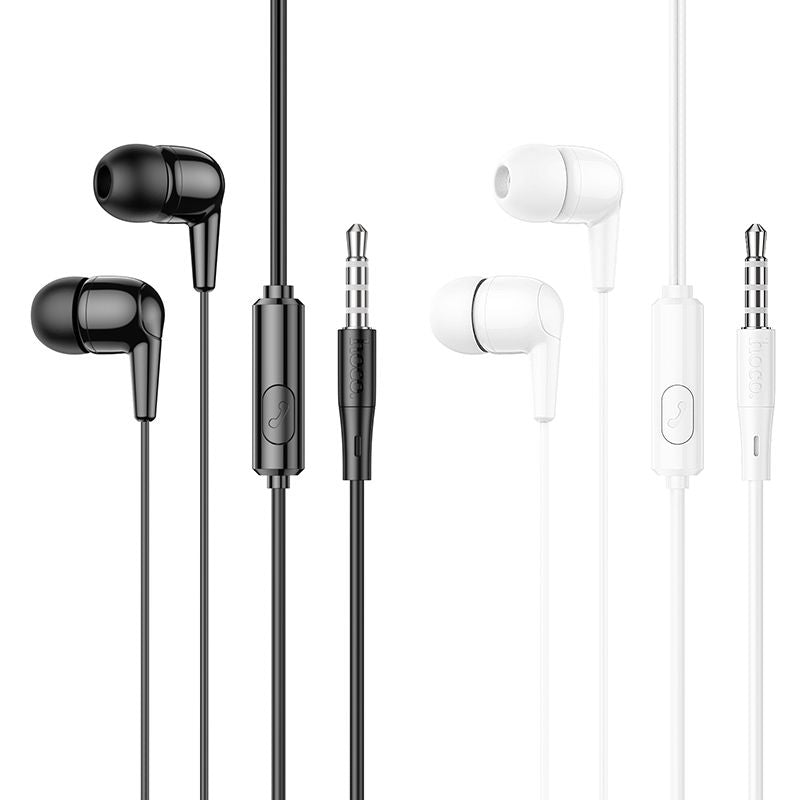 Hoco 3.5mm Wired Earphones Universal With Mic InEar Stereo Deep Bass wired Control
