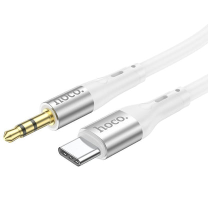 Hoco USB Type C TO 3.5mm AUX Headphone Jack  Silicon Audio Cable