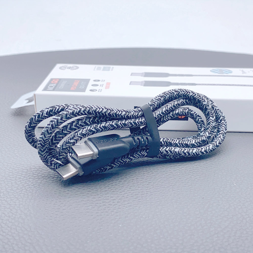 Braided charging cable Mobigo 1m PD 65W Type-C To Type-C Cable