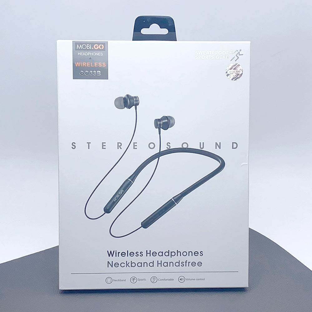 Best Audio Mobigo Magnetic Neckband Wireless Bluetooth Headphones Earphones with volume control