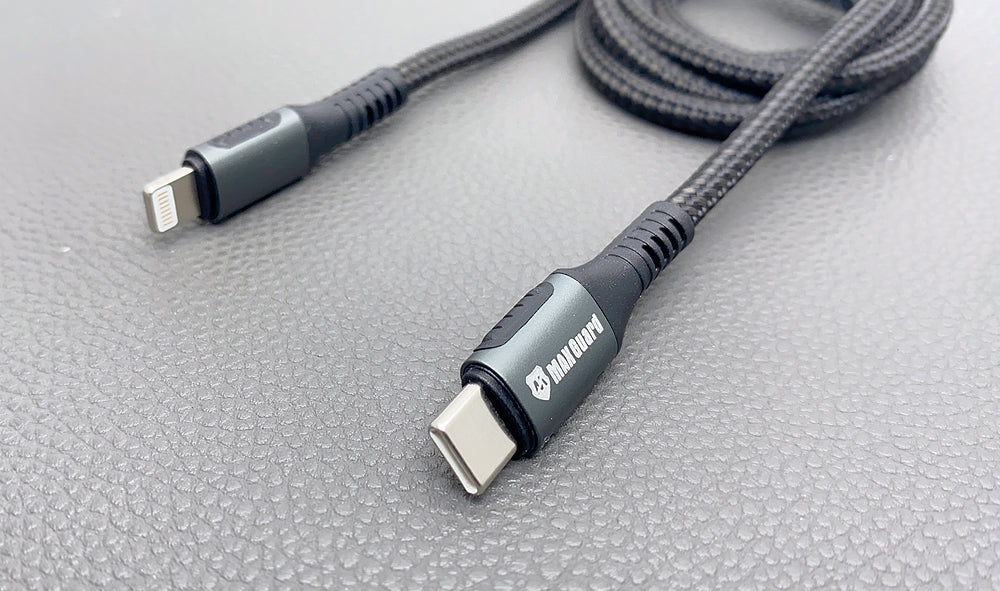 Charging cable Maxguard 1m 20W Type-C to Lightening Braided Cable