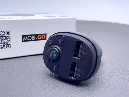 Compatible Mobigo 3.1A Fast Wireless Car MP3 Portable 2 USB-A port Charger