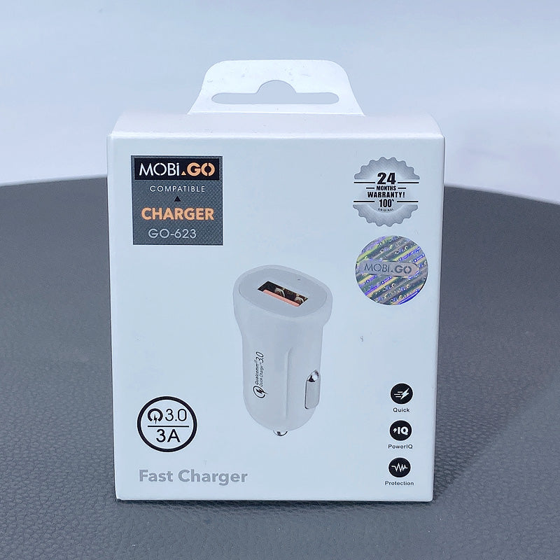 Car Ciggratte port Mobigo USB-A QC 3.0 3A Car Fast Charger