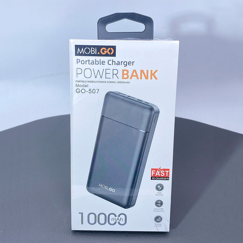Compact and reliable Mobigo 10000 Mah Portable Fast Charging Power Bank