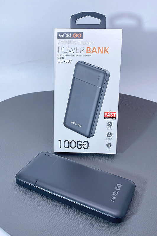 Compact and reliable Mobigo 10000 Mah Portable Fast Charging Power Bank