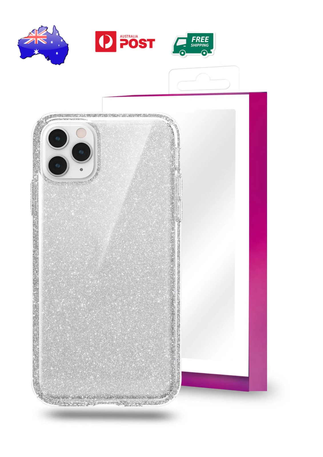 Clear Glitter Case for iPhone 15/15Plus & 15 Pro/Pro Max - 360 Protection