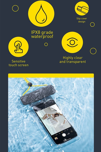 Baesus WaterProof Floating Seal Underwater Universal Phone Pouch Holder Case w/ lanyard