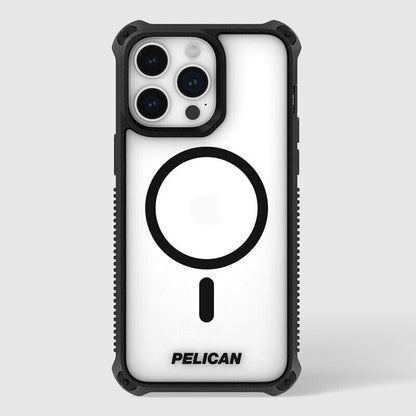 Genuine Pelican Guardian Rogue Magnetic Case For iPhone 15 - Clear Black AU