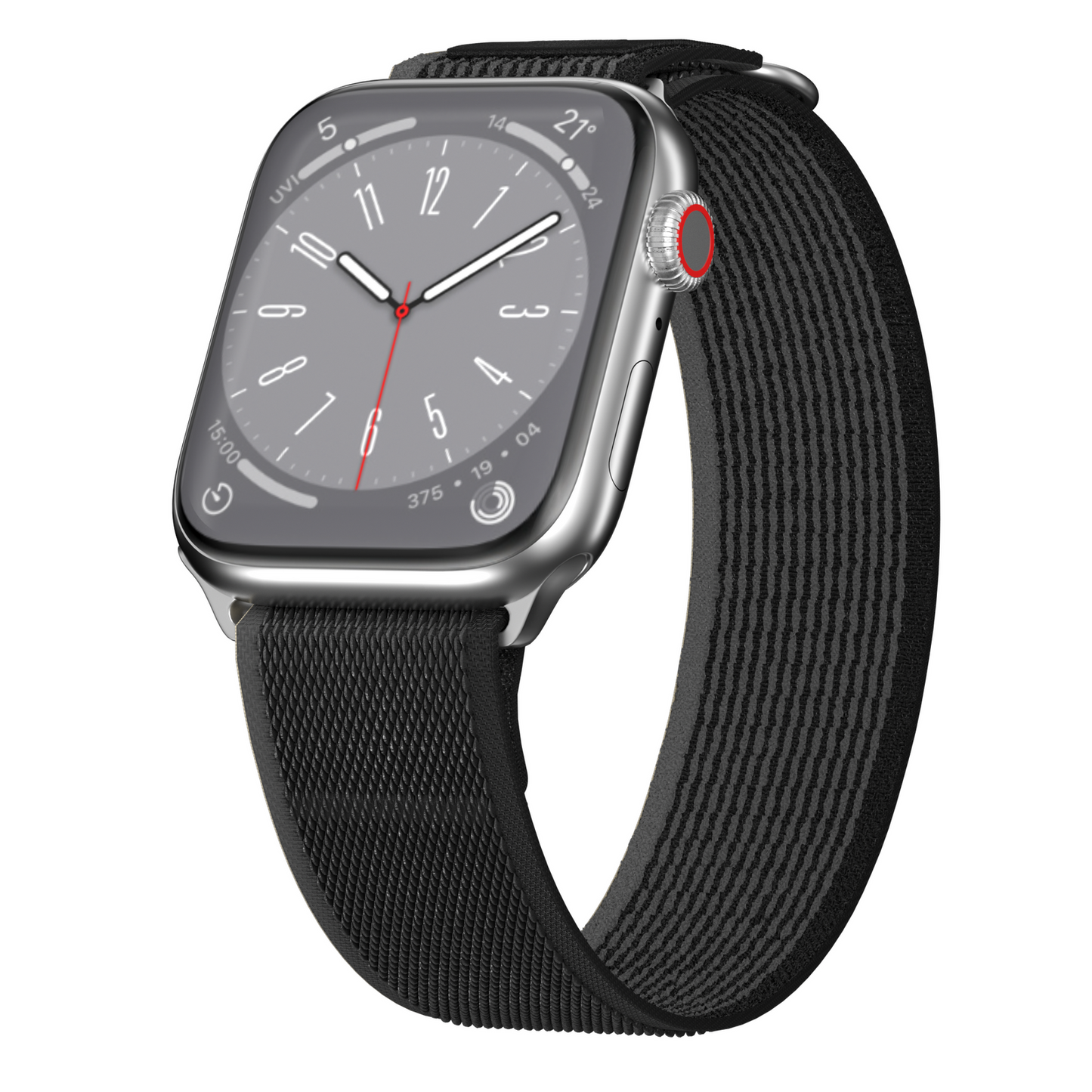 Switch Easy Flex Woven Nylon Watch Loop For Apple Watch 42/44/45/49mm - Black AU