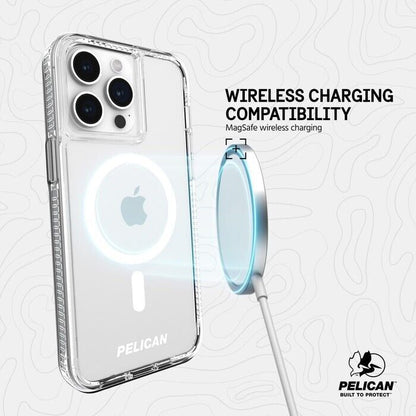 Genuine Pelican Protector Magnetic Case For iPhone 15 Pro Max - Clear AUS STOCK