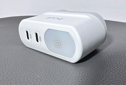 40W Dual USB C PD Fast Charging Wall Charger with Night Light For Apple iPhone