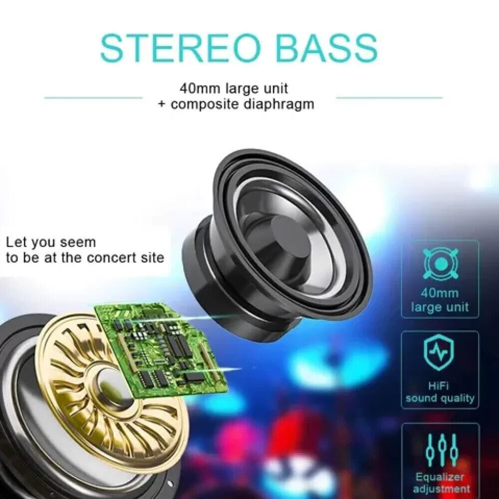 Budi Wireless Bluetooth 5.0 15H Play Time Bass Stereo Headphone