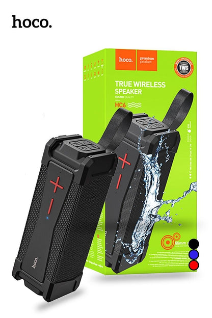 Hoco HC6 Magic Portable Rugged Waterproof IPX5 Loud 66mmx2 Sports Wireless Bluetooth Speaker Durable