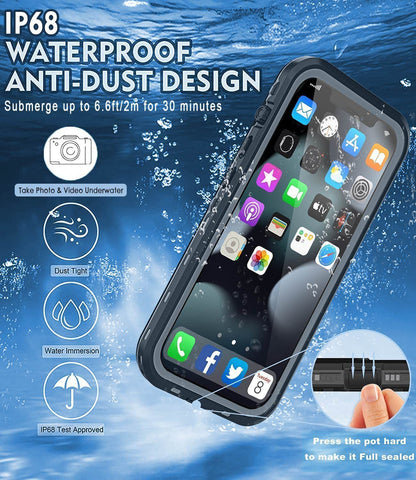 Life Waterproof Shock Magnetic Case For iPhone 14 Pro Max / 14 Plus / 13 Pro Max