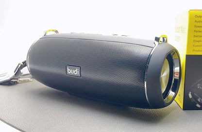 Budi SP02 Portable Wireless Outdoor Bluetooth Speaker -Black