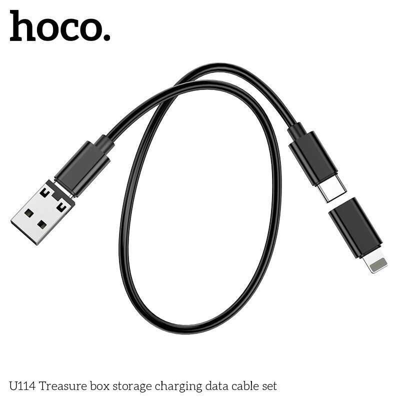 Hoco Genuine Multifunctional Treasure charging data cable USB-C Adapter SIM iP