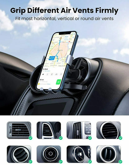 UGreen Round Air Vent Gravity Rigid Auto lock Phone Holder