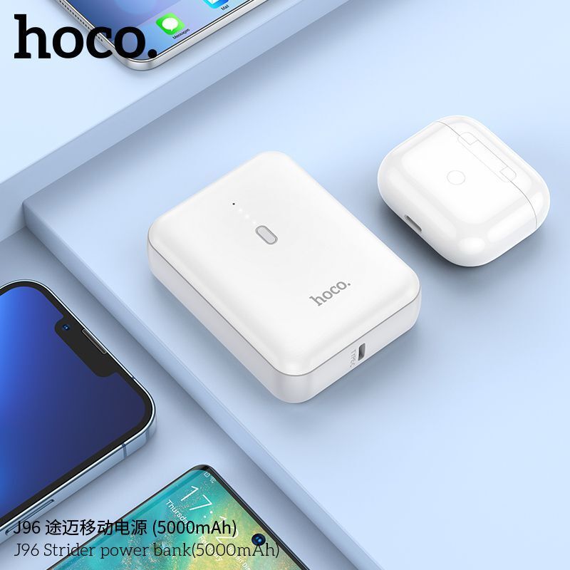 Hoco Portable 5000 mAh Mini Fast Charge USB C Type C Mobile Phone PowerBank w/ LED AU