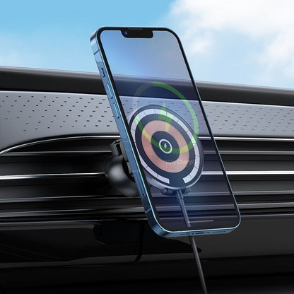 HOCO CW42 15W Multipurpose Magnetic Wireless Fast Charging Air Vent Car Charging Mount Phone Holder