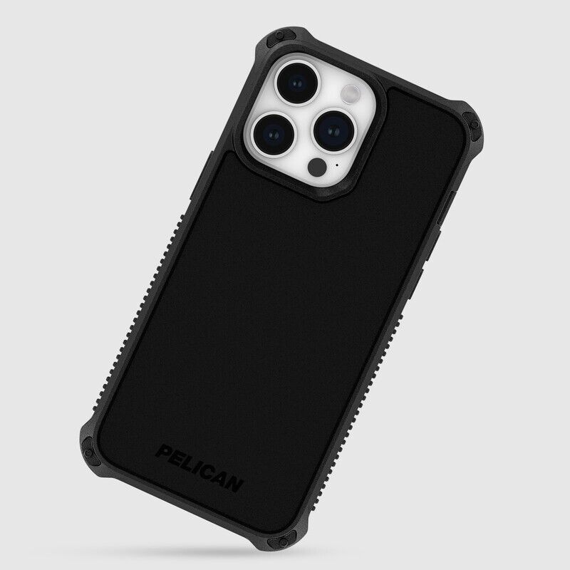 Genuine Pelican Guardian Magenetic Case For iPhone 15 Pro Max - Black AU STOCK