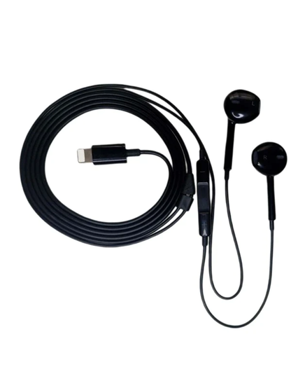 Black Earphones Headphones Earbuds with 8pin connector For iPhone X 7 8 11 12 13 14 [AU STOCK]