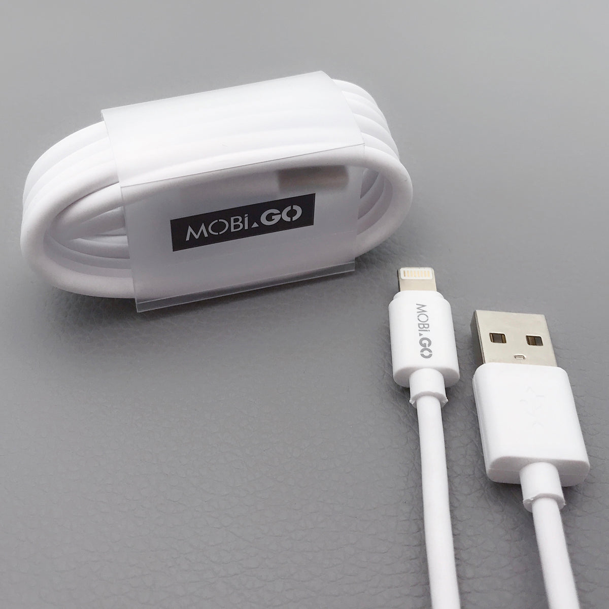Fast Charging Mobigo 1m 2.4A High Speed USB-A to Lightening Cable