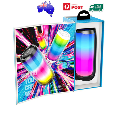 Colourful Luminous Portable Bluetooth Loud 360 TWS Wireless Speaker AUX USB TF